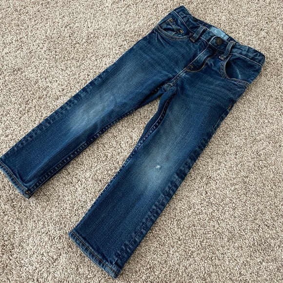 Baby Gap Toddler Boys Dark Blue Denim Skinny Jeans Pants Size 2 Years - Picture 2 of 11